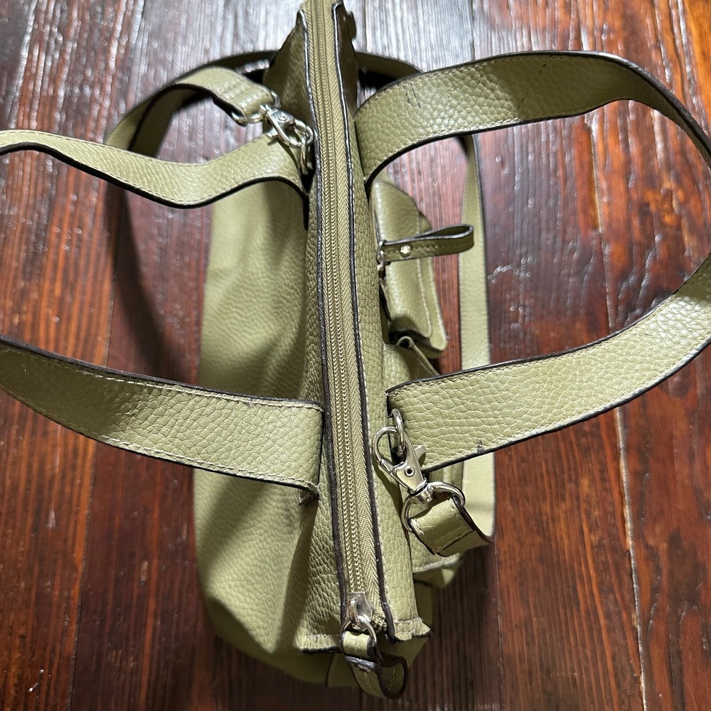 Relic Shoulder Purse Hand Bag Flap Pockets Sage Pastel Green w/ Strap - Picture 5 of 10